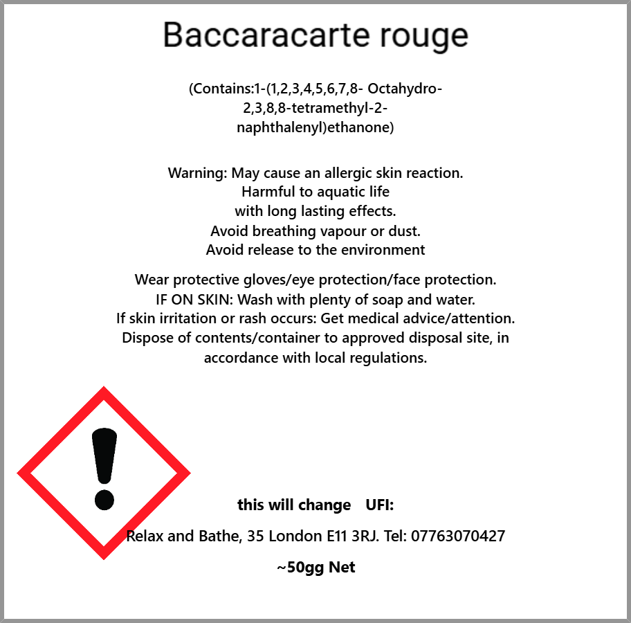 Baccaracarte rouge (perfume)