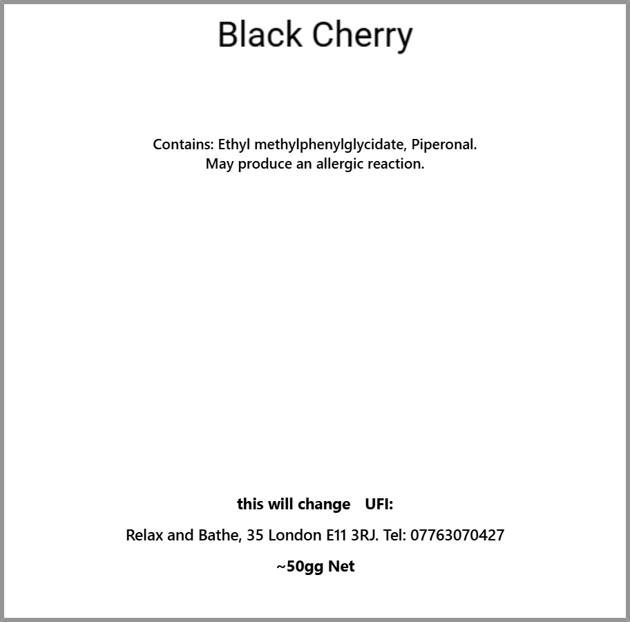 Black cherry (sweet)