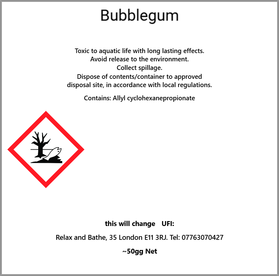 Bubble gum (sweet)