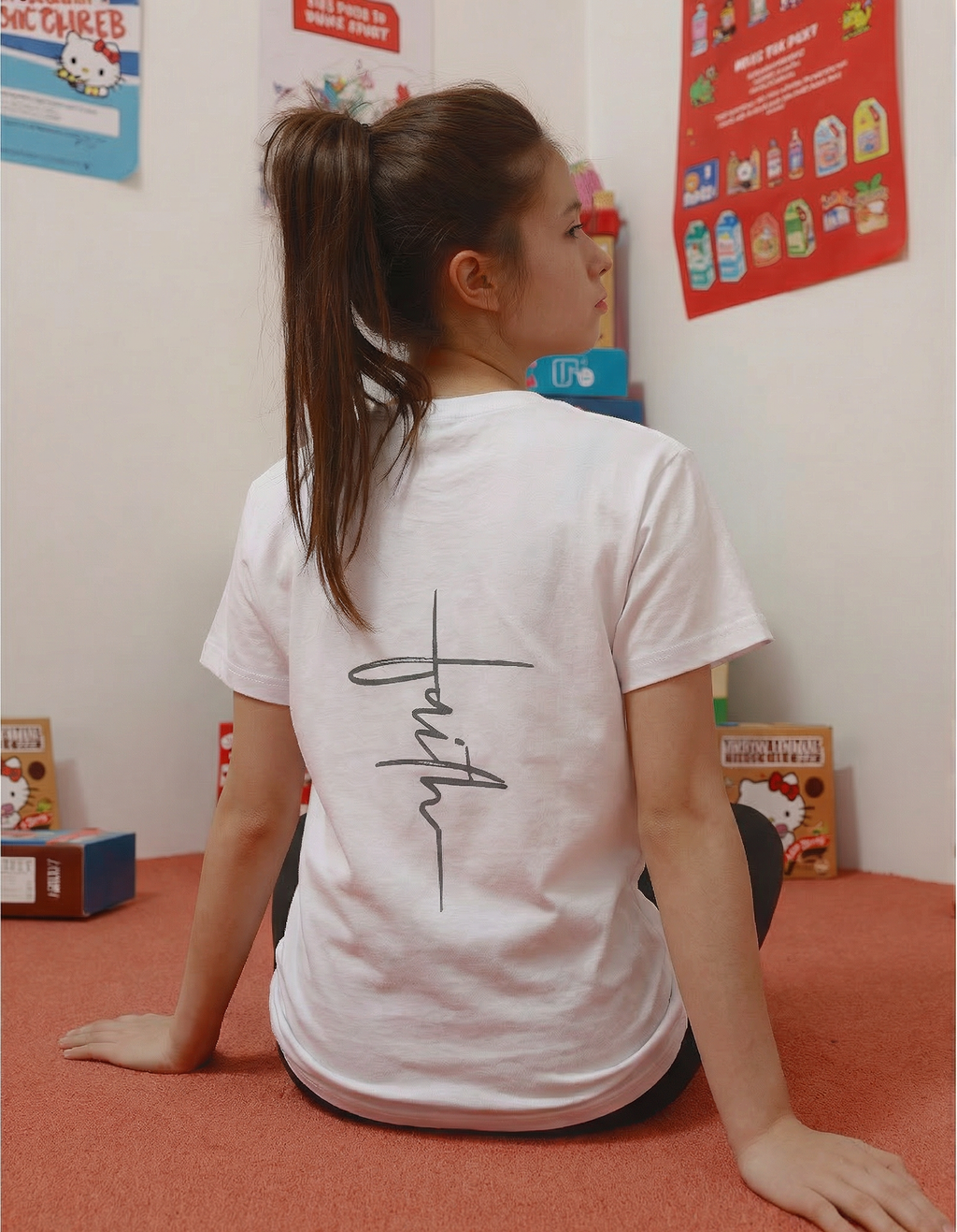 The "Faith Cross" Heavyweight Tee Children's
