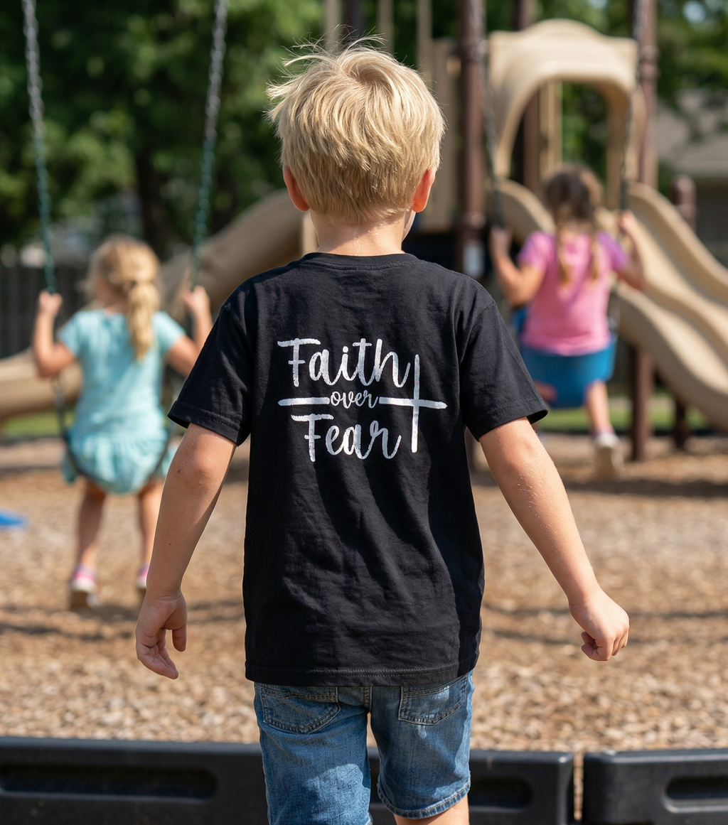 The "Faith Over Fear" Heavyweight Tee Children