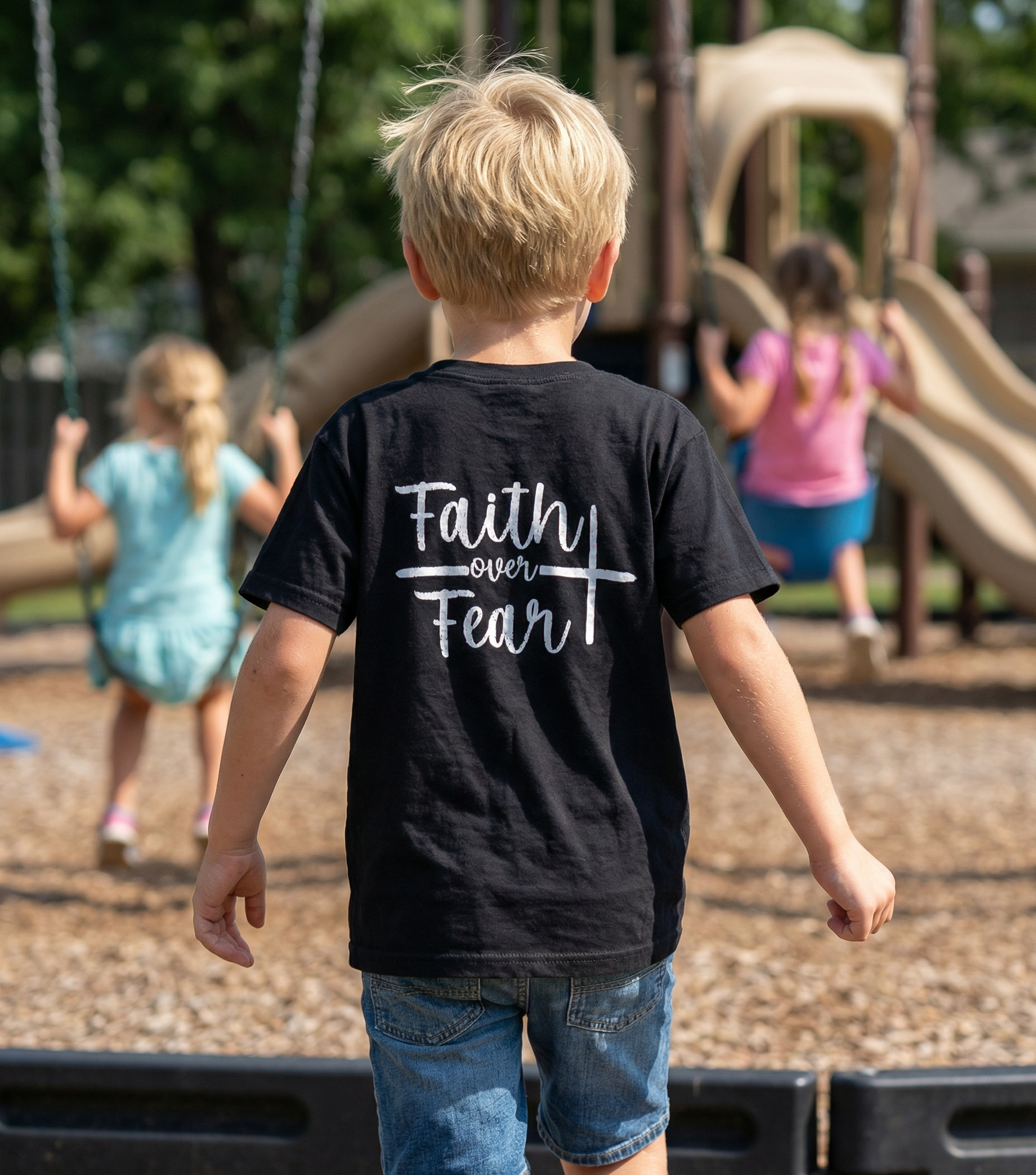 The "Faith Over Fear" Heavyweight Tee Children