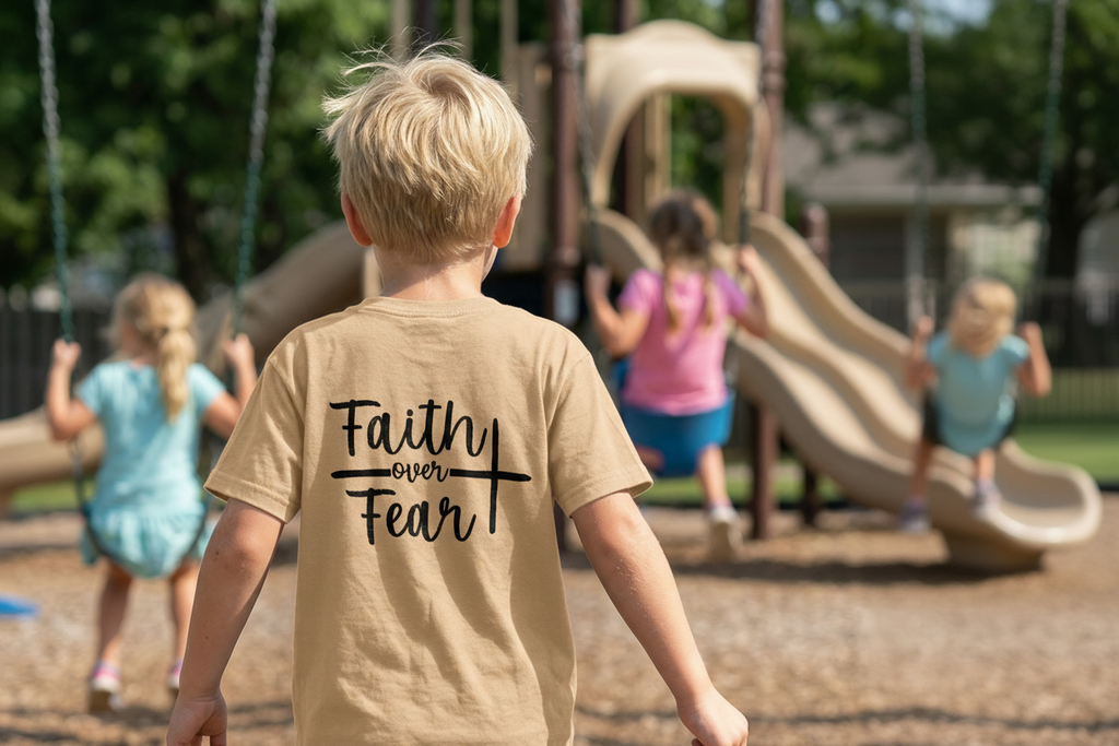 The "Faith Over Fear" Heavyweight Tee Children