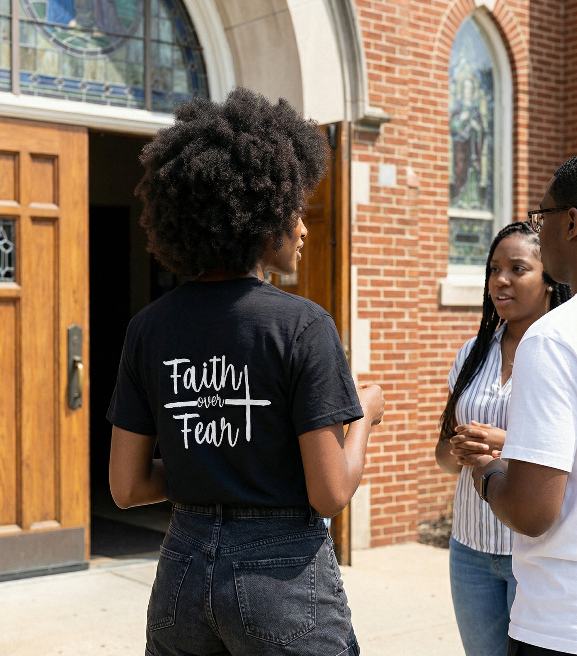 The "Faith Over Fear" Heavyweight Tee Woman's
