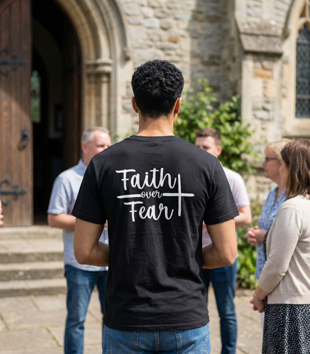 The "Faith Over Fear" Heavyweight Tee