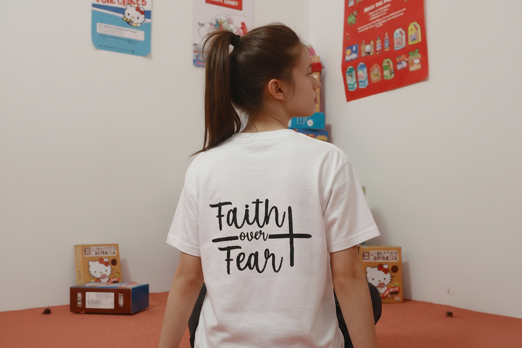 The "Faith Over Fear" Heavyweight Tee Children
