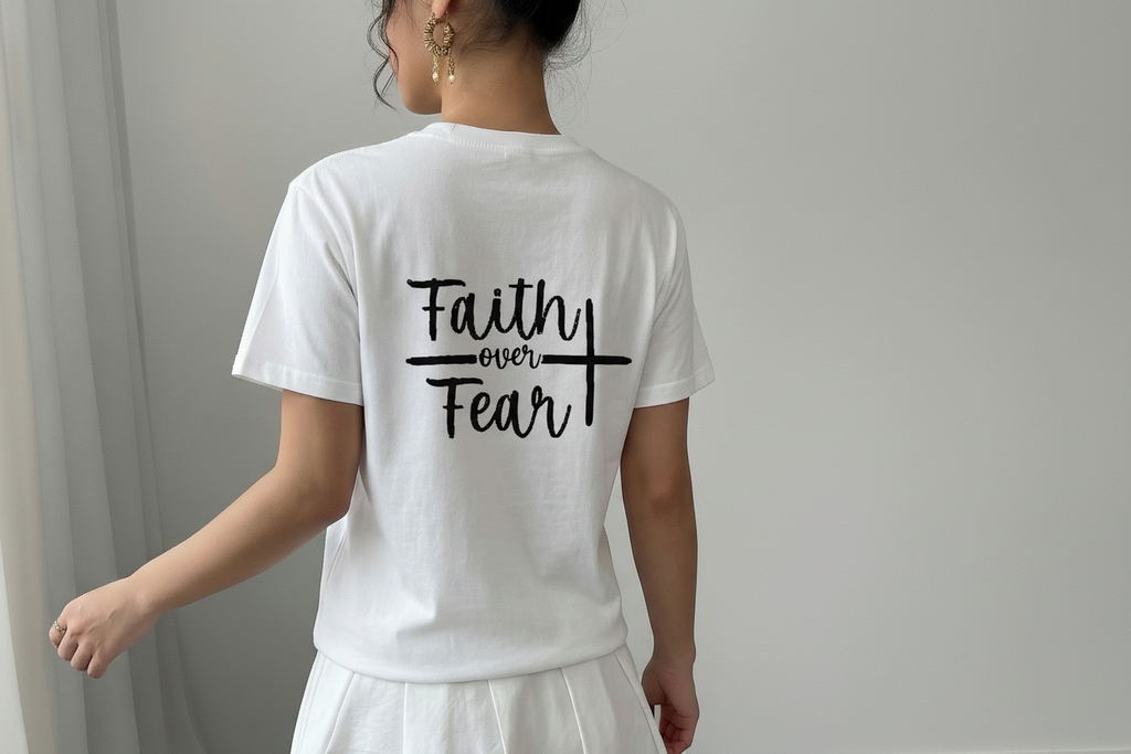 The "Faith Over Fear" Heavyweight Tee Woman's