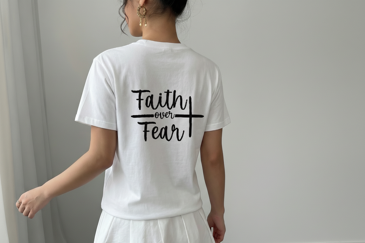 The "Faith Over Fear" Heavyweight Tee Woman's