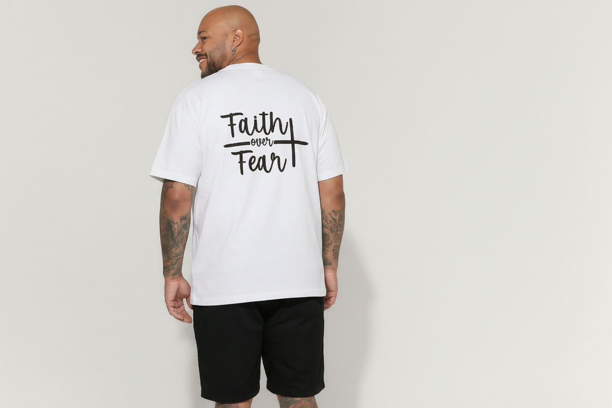 The "Faith Over Fear" Heavyweight Tee