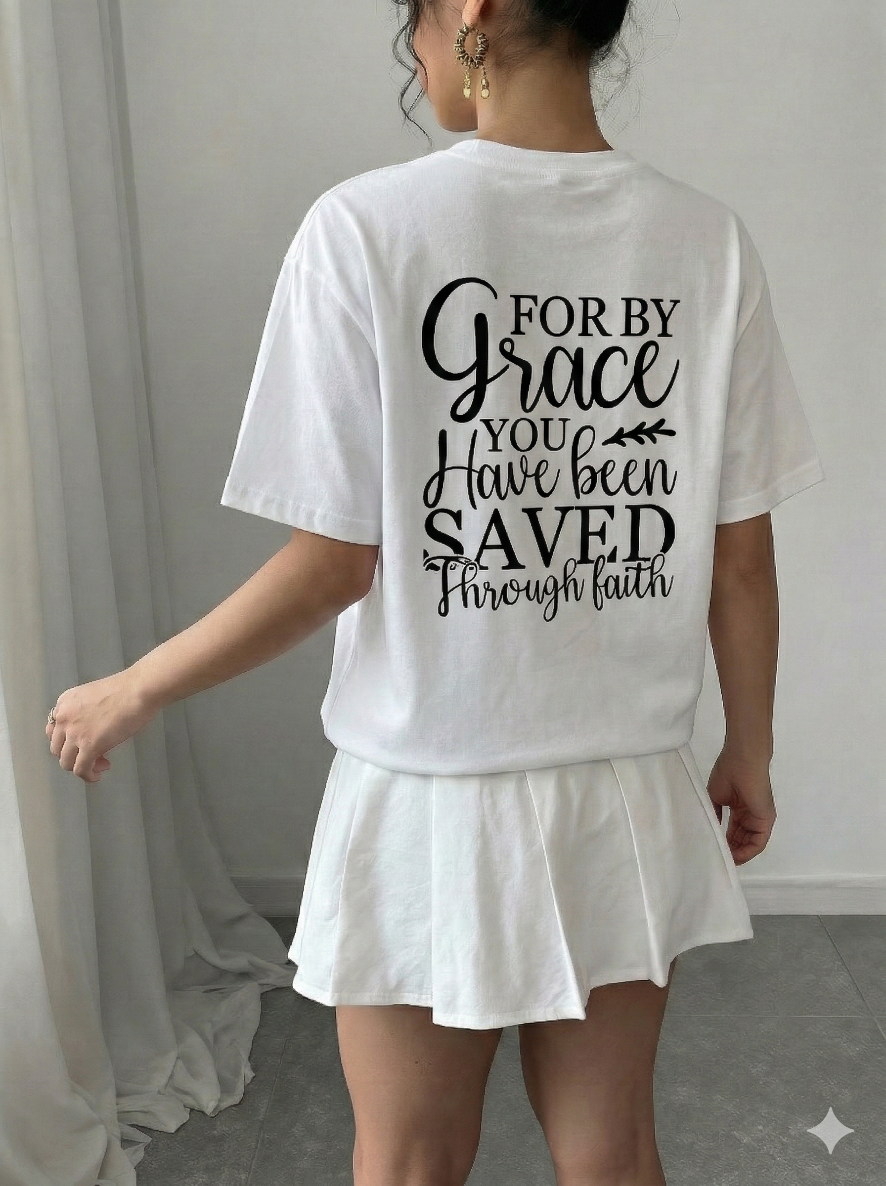 The "Saved By Grace" Heavyweight Tee Women's