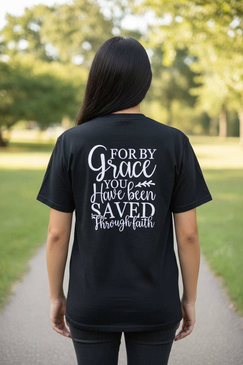 The "Saved By Grace" Heavyweight Tee Women's