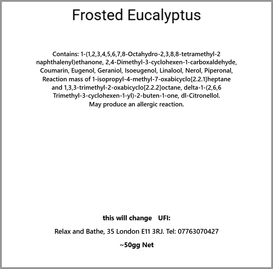 Frosted eucalyptus(laundry)
