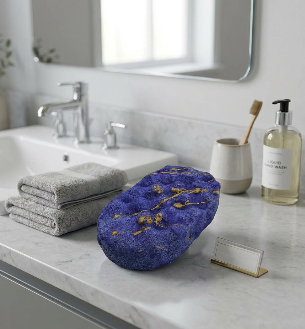 Alien Soap Sponge Exfoliating Body Wash Sponge Purple Gold Jasmine Perfume Scent