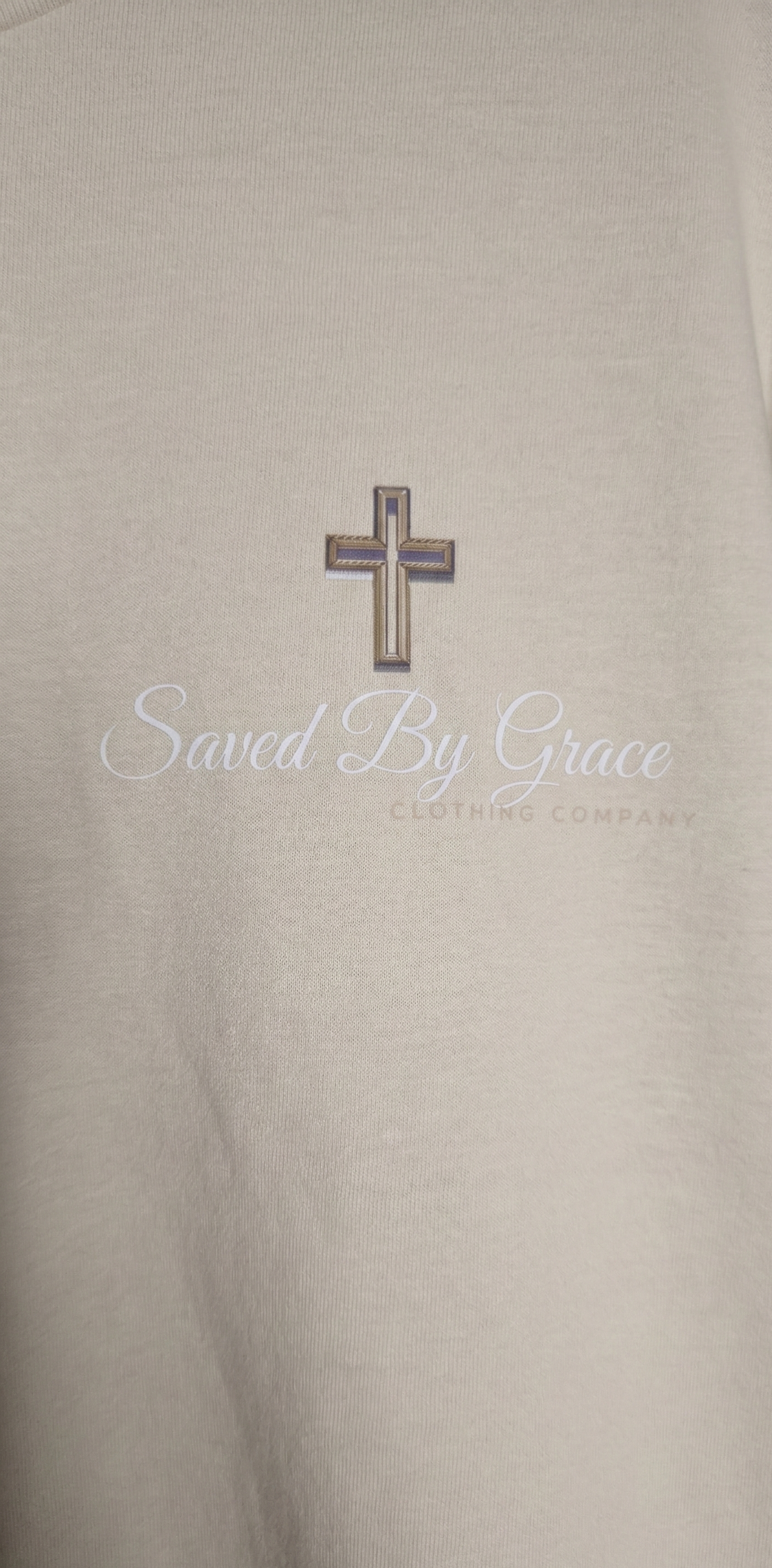 The "Saved By Grace" Dual-Logo Heavyweight Tee Mens