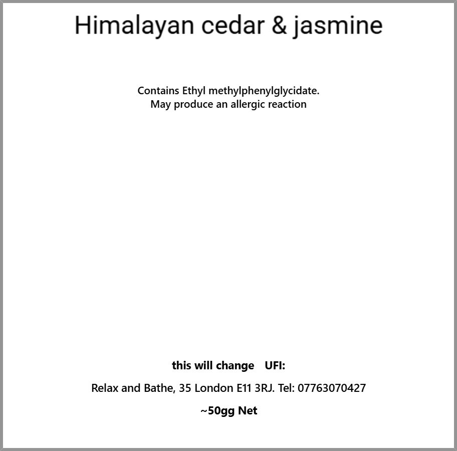 Himalayan cedar & jasmine