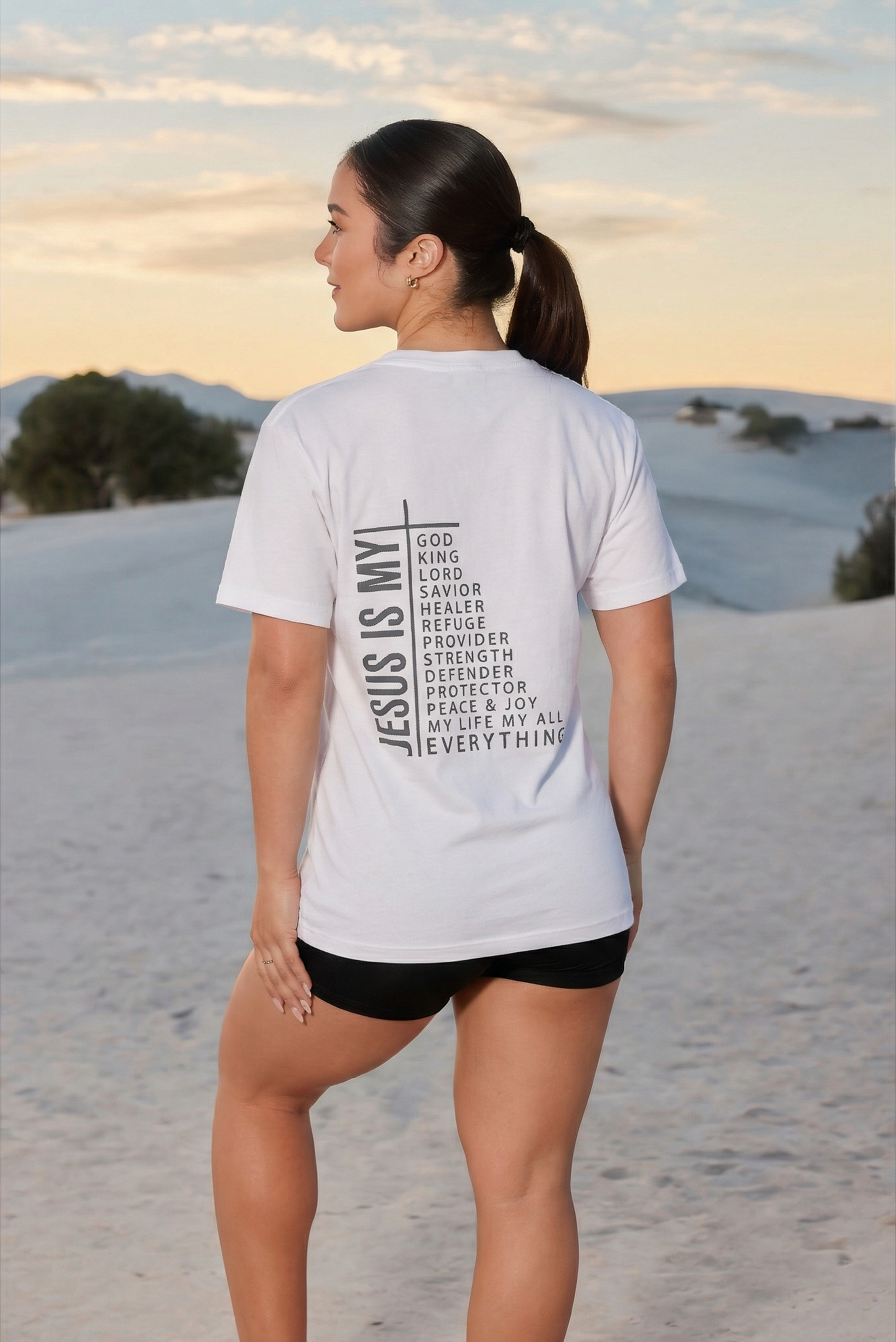 The "Jesus Is My Everything" Heavyweight Tee Women's