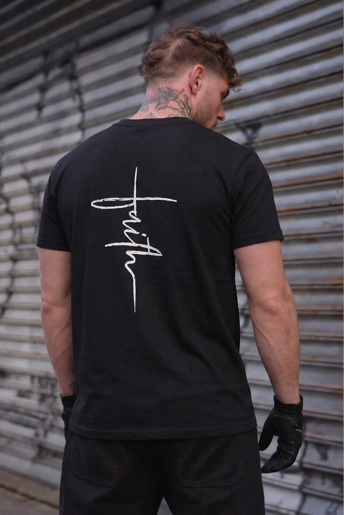 The "Faith Cross" Heavyweight Tee