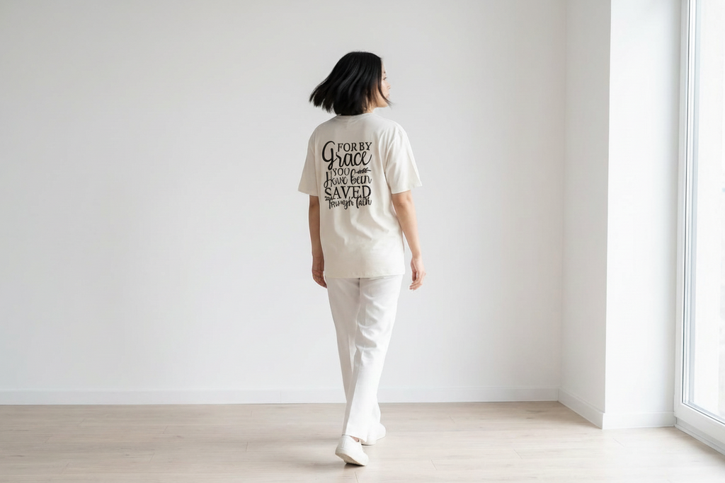 The "Saved By Grace" Heavyweight Tee Women's