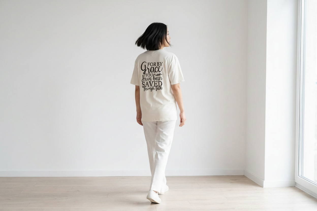 The "Saved By Grace" Heavyweight Tee Women's