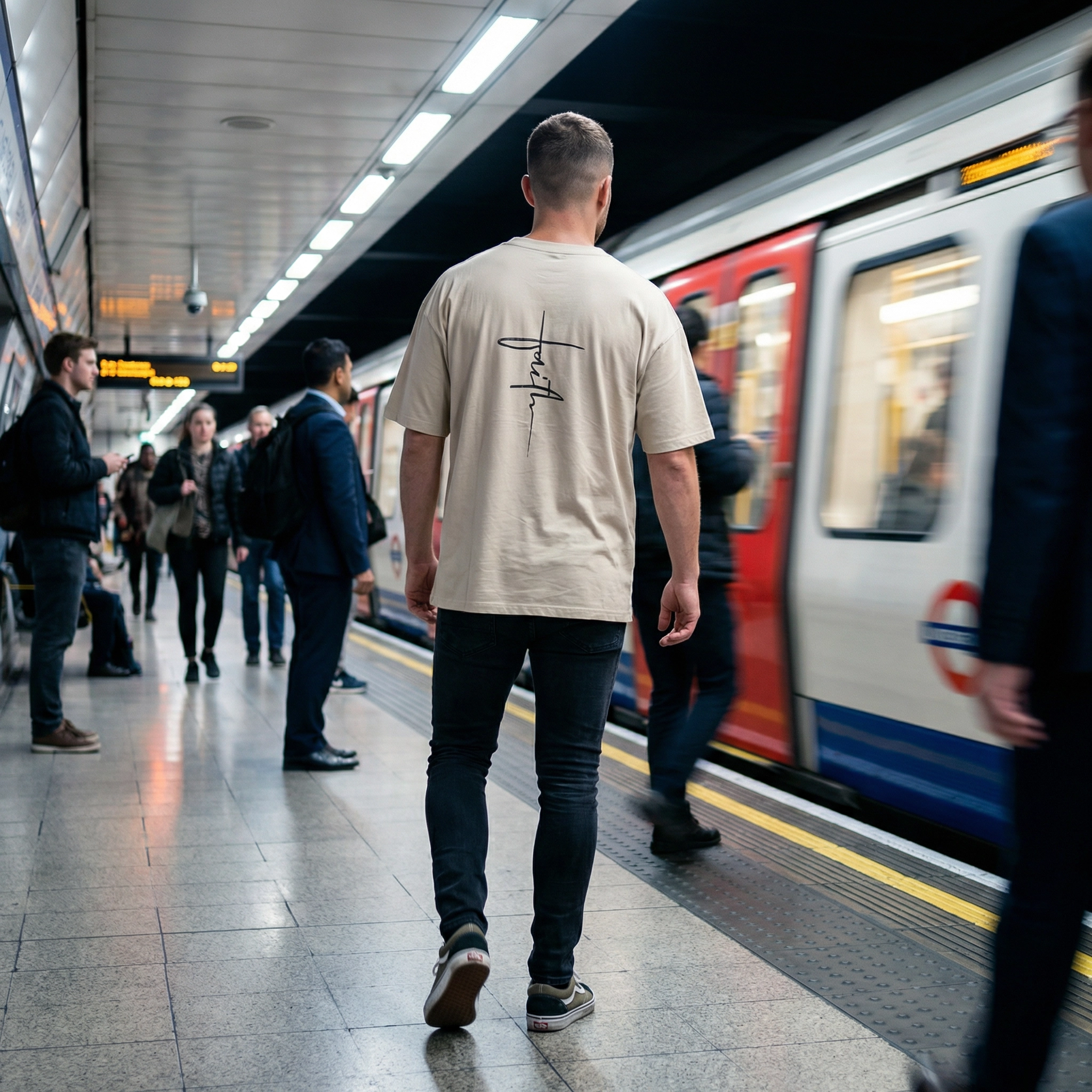 The "Faith Cross" Heavyweight Tee