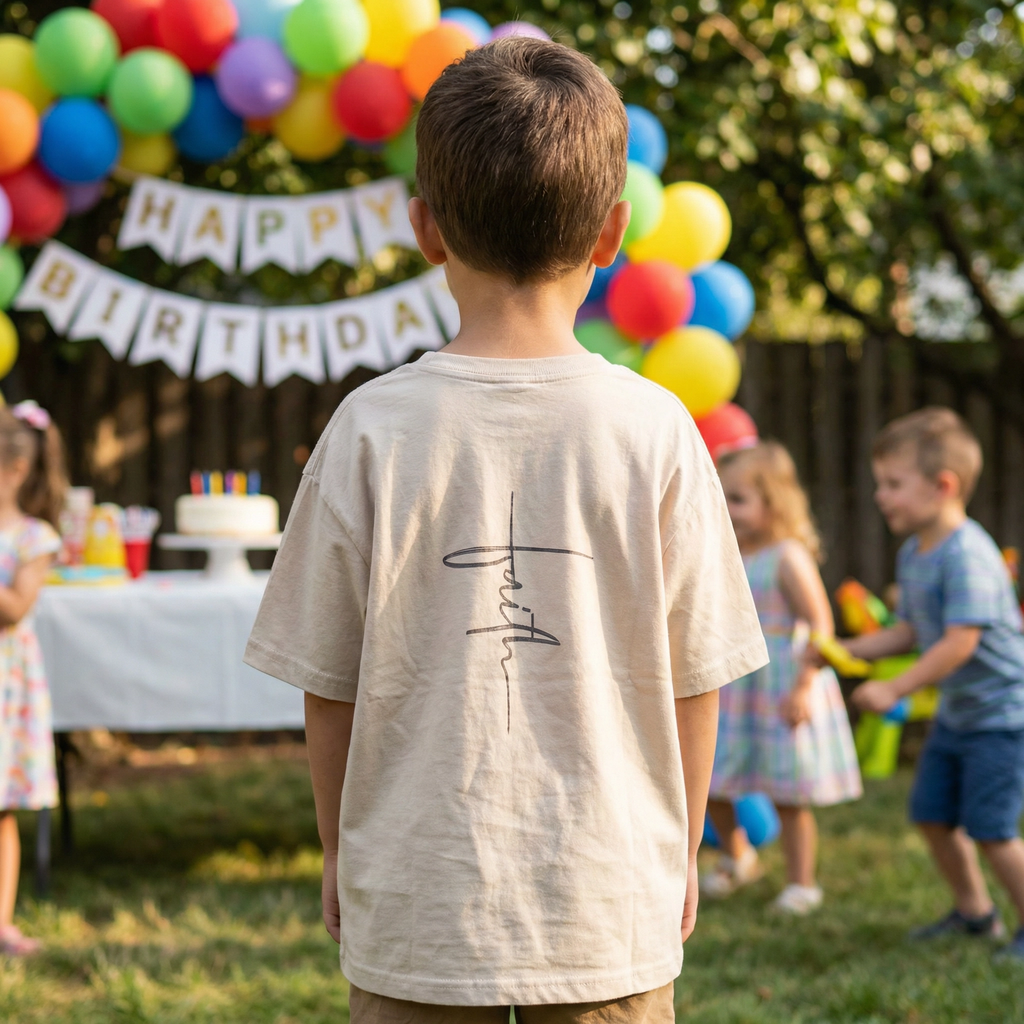 The "Faith Cross" Heavyweight Tee Children's