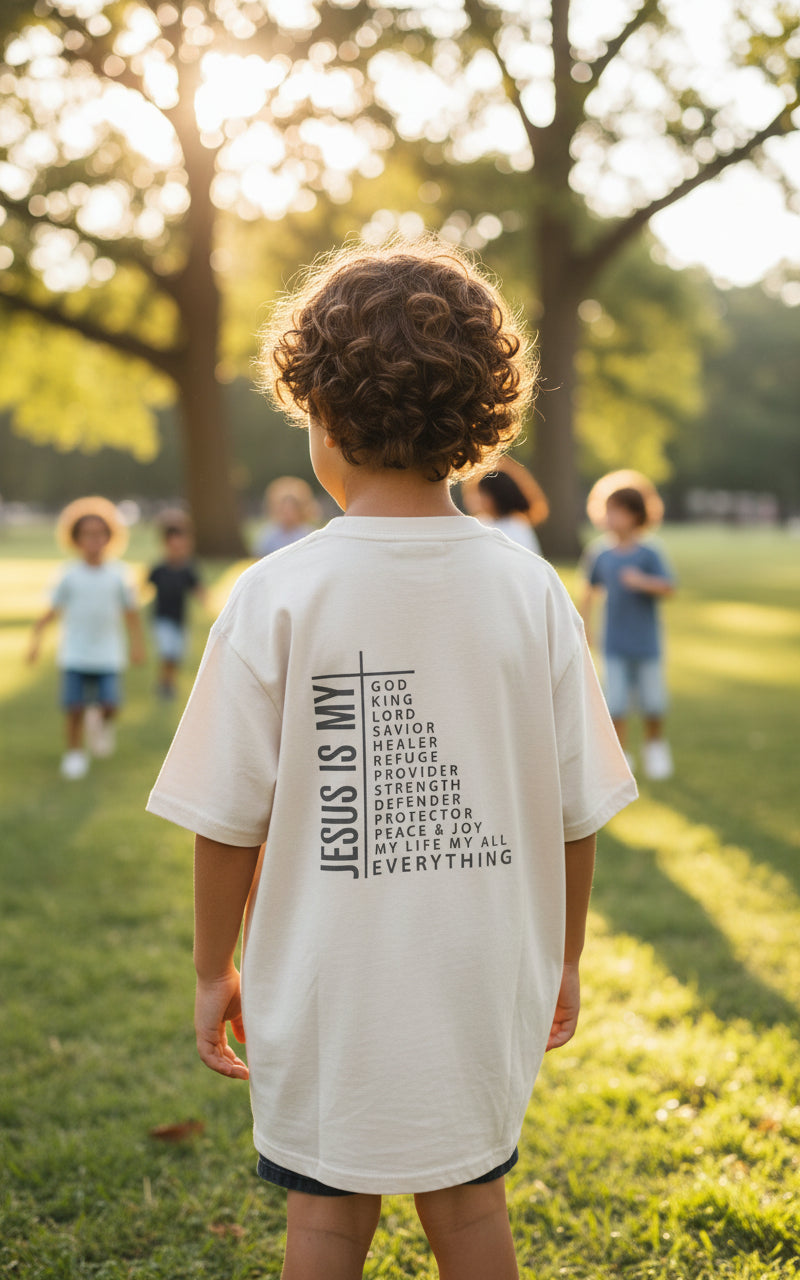 The "Jesus Is My Everything" Heavyweight Tee Childrens