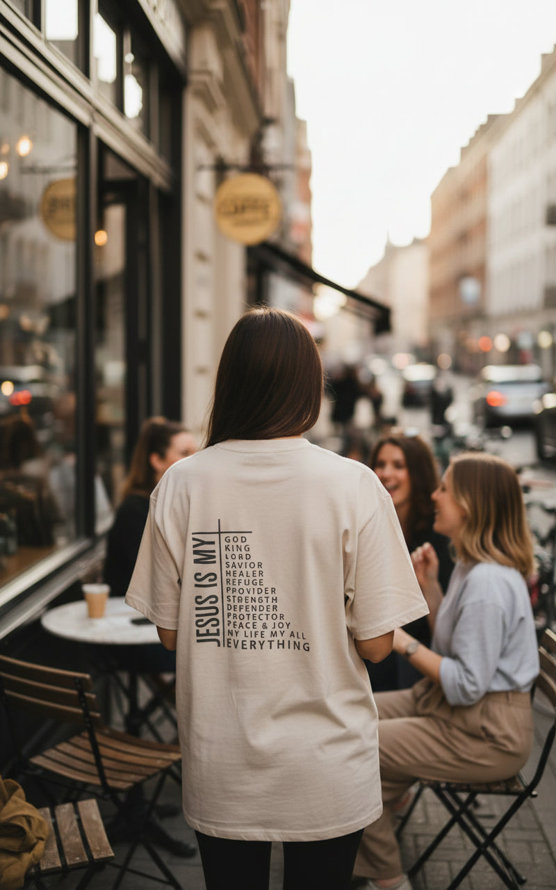 The "Jesus Is My Everything" Heavyweight Tee Women's