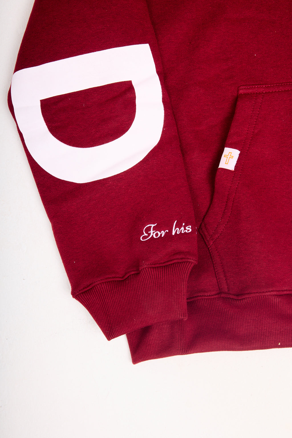 Saved Oversized Hoodie in Burgundy