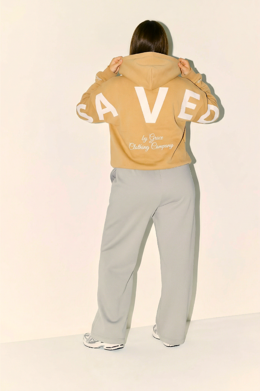 Saved Oversized Hoodie in Sand