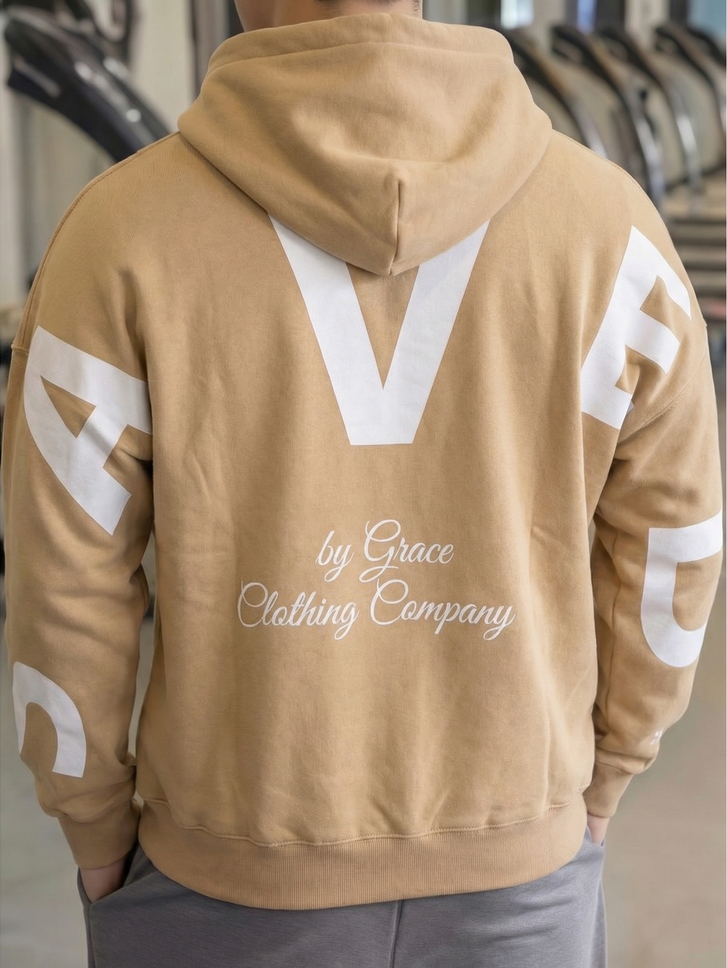 Saved Oversized Hoodie in Sand