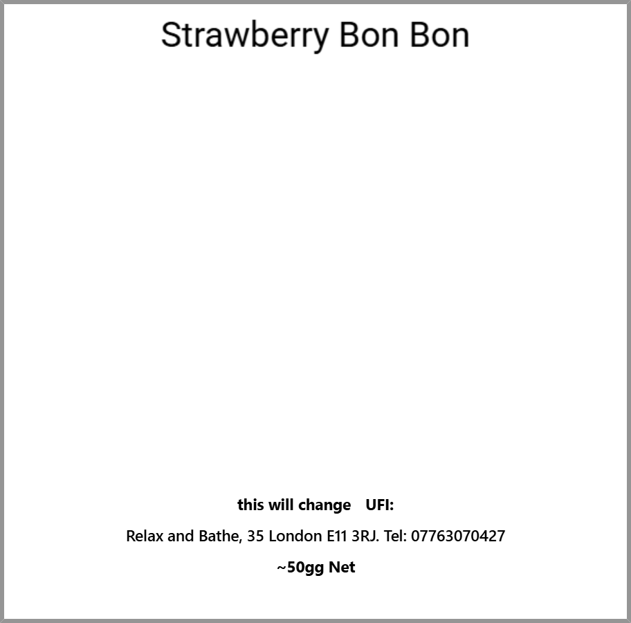 Strawberry bon bon(sweet)