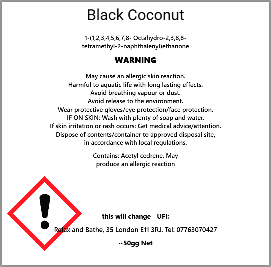 Black coconut  (Yankee candle dupe)