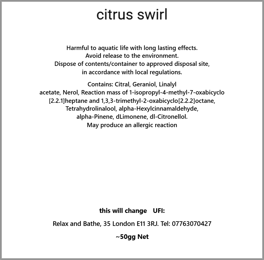 Citrus swirl (lush dupe avobath)