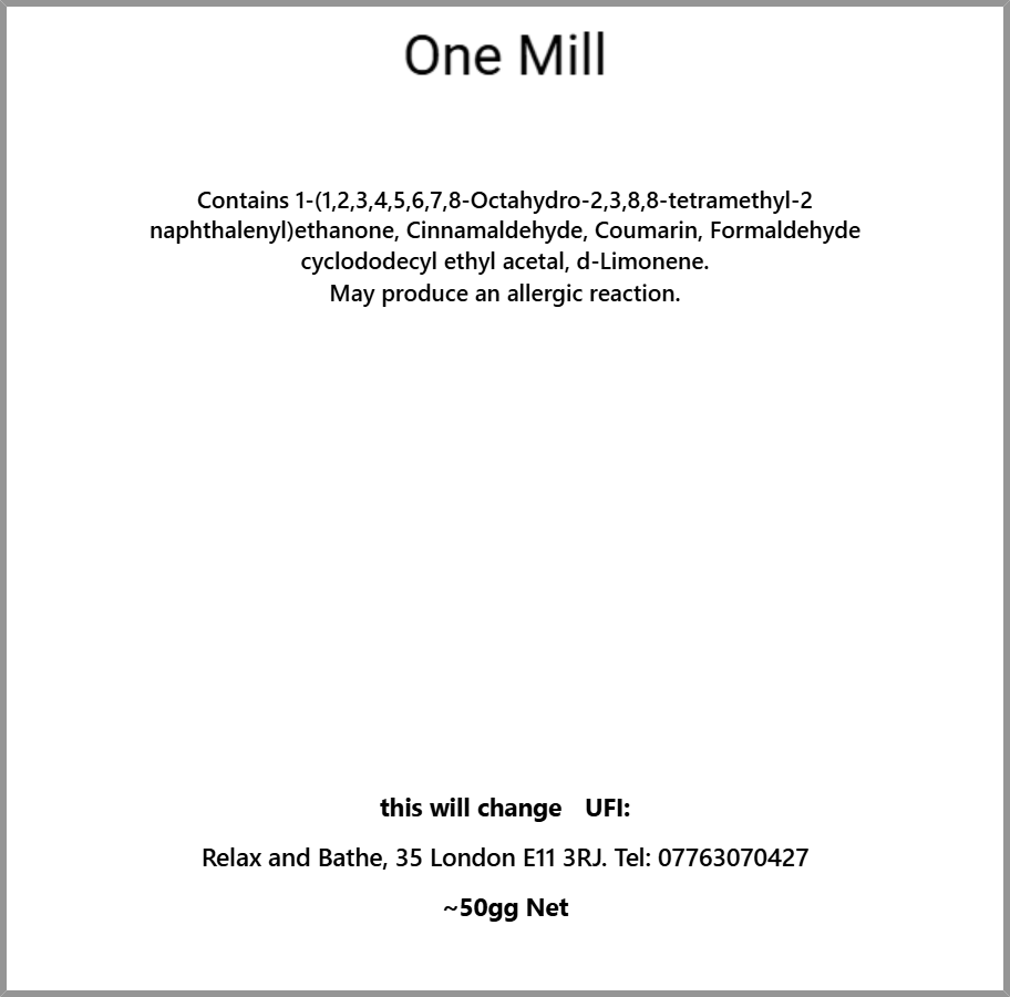 One million (aftershave)