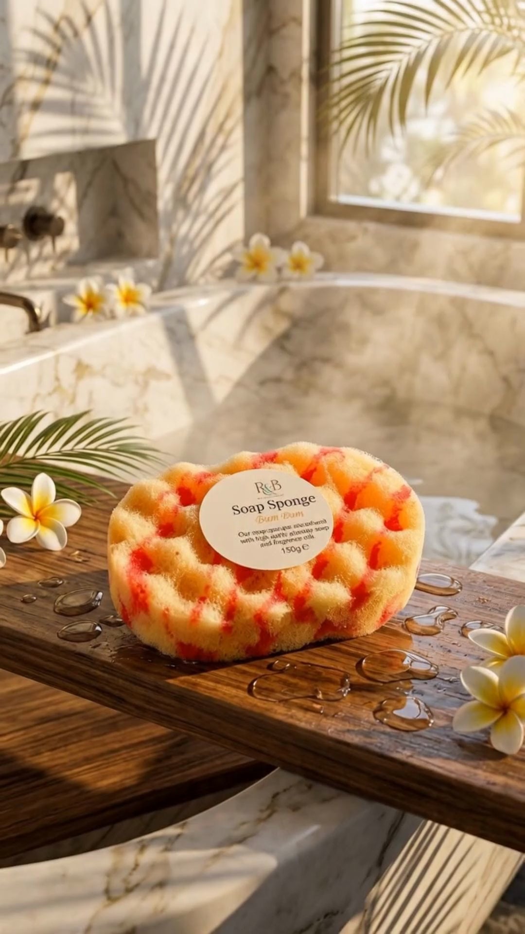 Bum Bum Cream Soap Sponge Exfoliating Body Wash Sponge Caramel Pistachio Scent