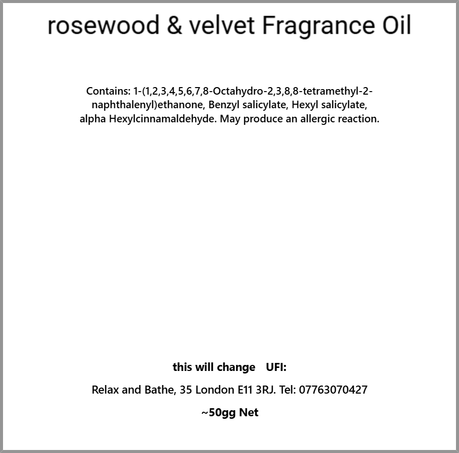 Rosewood & velvet(woody)