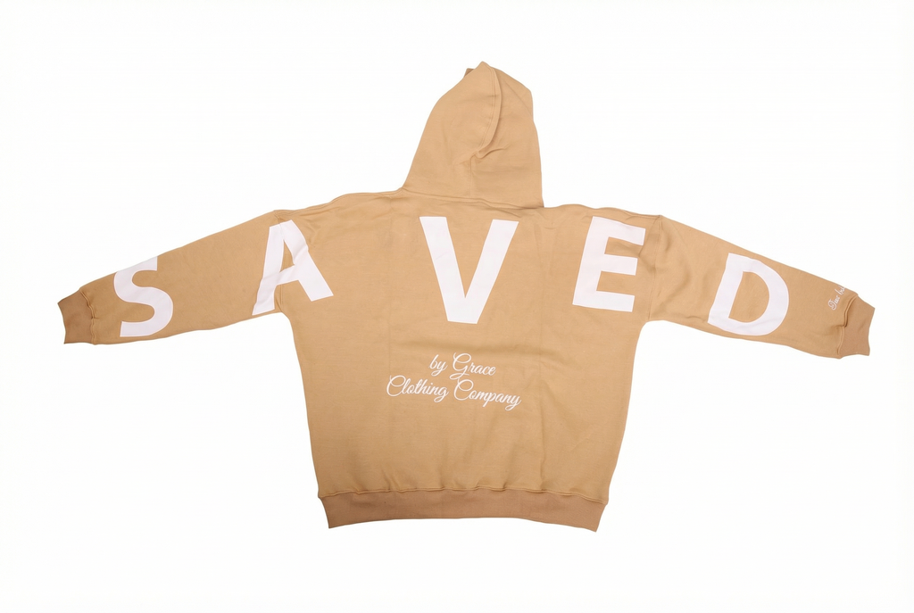 Saved Oversized Hoodie in Sand