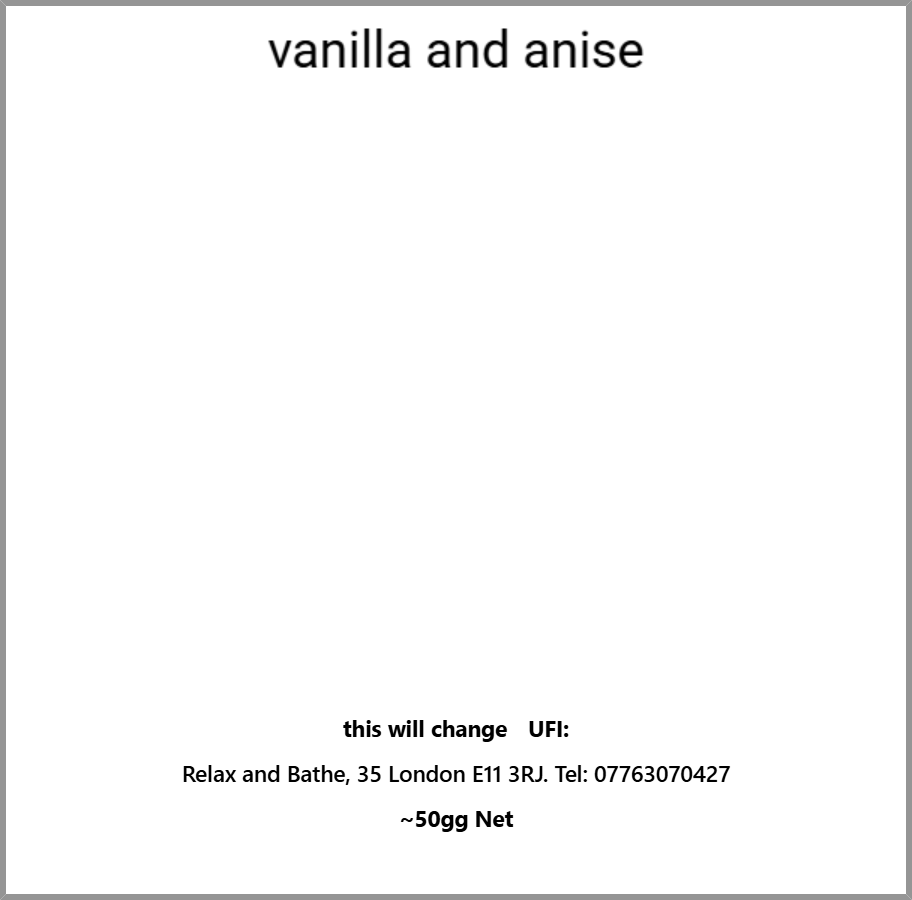 Vanilla and anise(Yankee candle dupe)